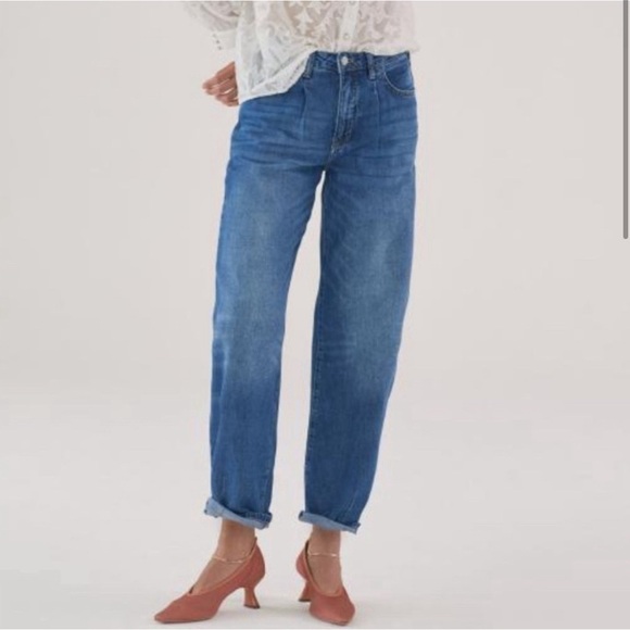 Anthropologie X Pilcro | The Breaker Relaxed Tapered Barrel High Rise Jean 30/10 - Picture 2 of 13
